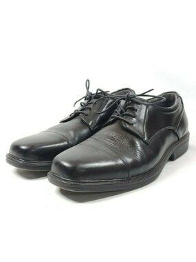 Giorgio Brutini Cap Toe Oxfords Men's Size 9 Black Leather Uppers